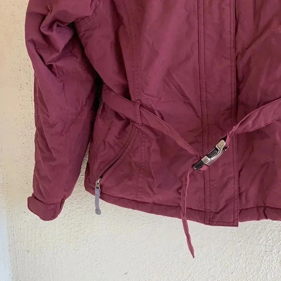 The North Face Women Hooded Belted Goose Down Hyvent Winter Jacket Coat Size S - Picture 2 of 6